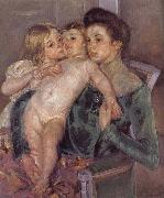 Mary Cassatt Kiss oil on canvas